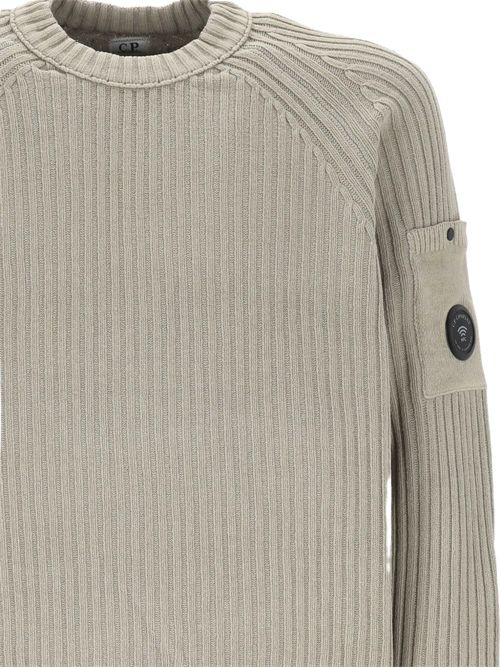 Maglia Chenille Cotton Knit C.P. COMPANY | 21CMKN049A-005558G936 FLINT GREY